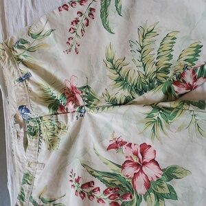 Tommy Hilfiger Colorful Y2K Tropical Floral Wide Legs Sz. 14 Pants or Crops‎